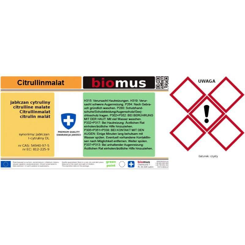 Citrullin Malat 1000g - Biolaboratorium
