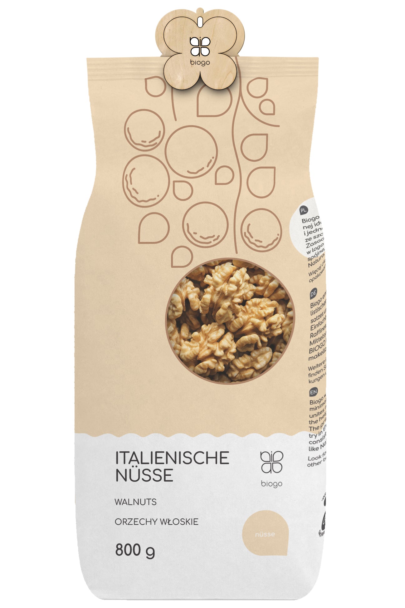 Walnüsse 800 g BIOGO - Biolaboratorium