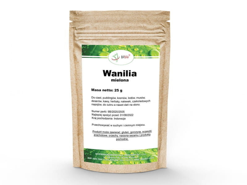 Gehackte Vanille 25g - VIVIO - Biolaboratorium