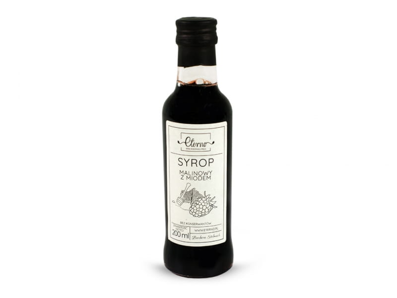 Himbeersirup mit Honig 200ml ETERNO - Biolaboratorium