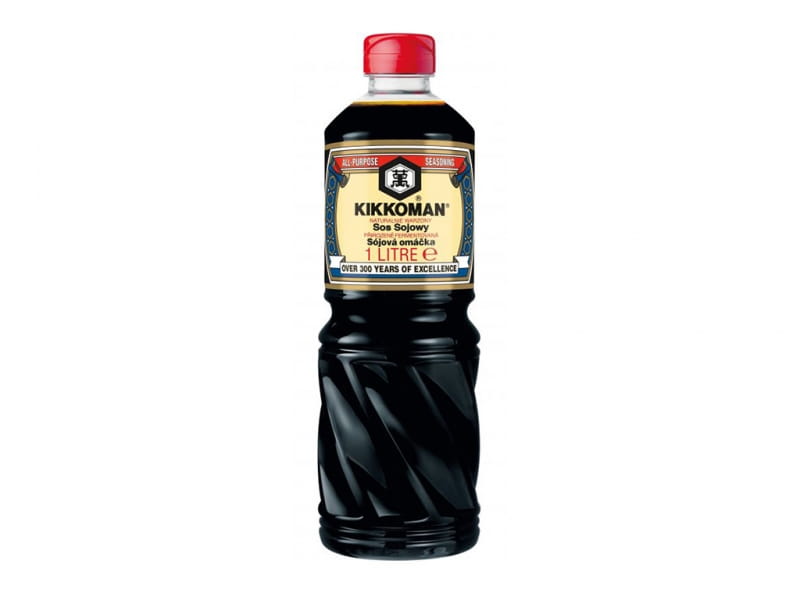 1000ml Sojasauce mit rotem KIKKOMAN Verschluss - Biolaboratorium