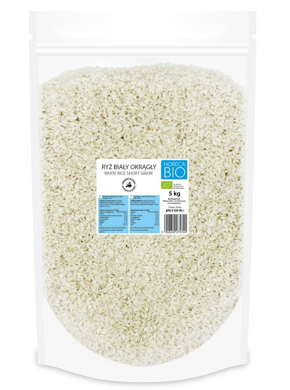 BIO RUNDER WEISSER REIS 5 kg - HORECA - Biolaboratorium