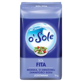O'SOLE MEERSALZ REDUZIERTES NATRIUMIODIERTES 1KG 12 STÜCK