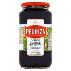 LA PEDRIZA SCHWARZE OLIVEN KERNENLOS 920 G