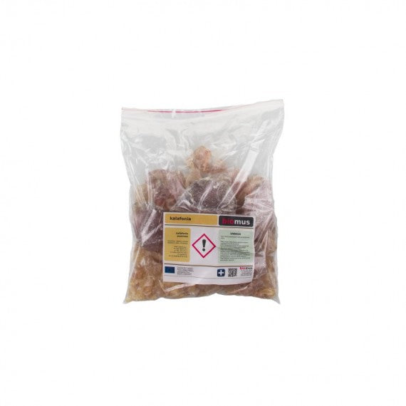 Pinienharz BIOMUS, 1kg, natürliche Kalafonia aus Kiefern, sichtbares Harz in klarer Verpackung