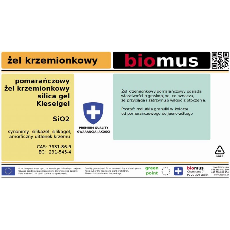 Silikagel 5000ml BIOMUS - Biolaboratorium
