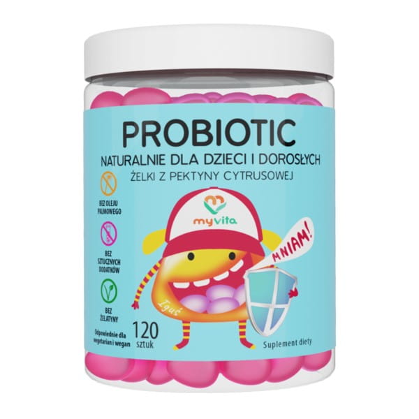 Natürliche probiotische Gummis 120 MYVITA Darm - Biolaboratorium
