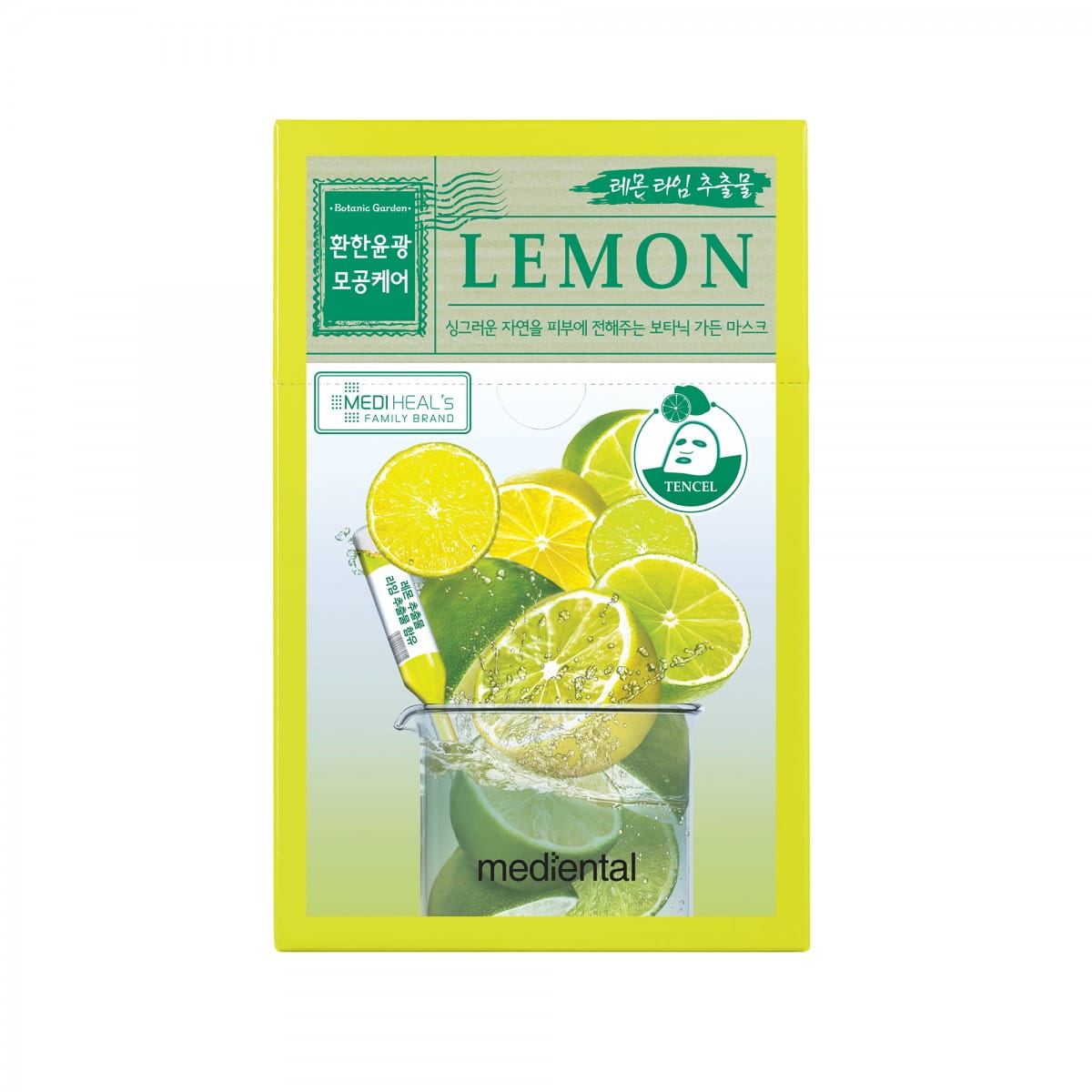 Gesichtsmaske mit aufhellender Limette und Zitrone 23 ml - MEDIHEAL - Biolaboratorium