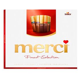 MERCI FINEST SELECTION KOLLEKTION VON SCHOKOLADEN 250 G 5 STÜCK
